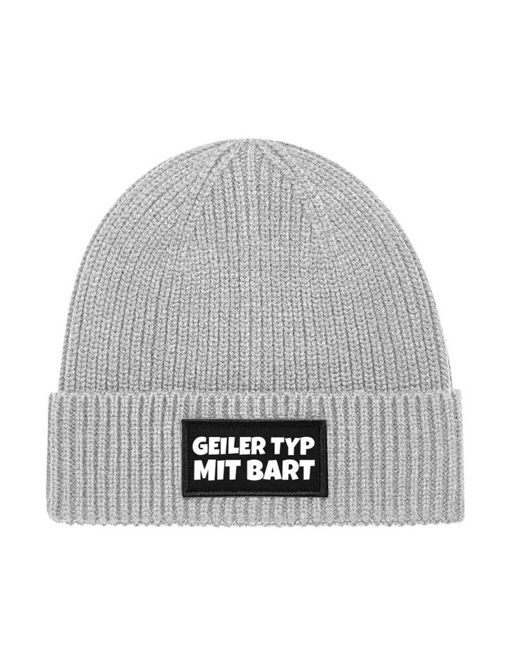 Youth Designz Beanie Herren Strick Beanie Mütze "Geiler Typ Mit Bart" Aufdruck Geschenk mit lustigen Print für Männer von Youth Designz