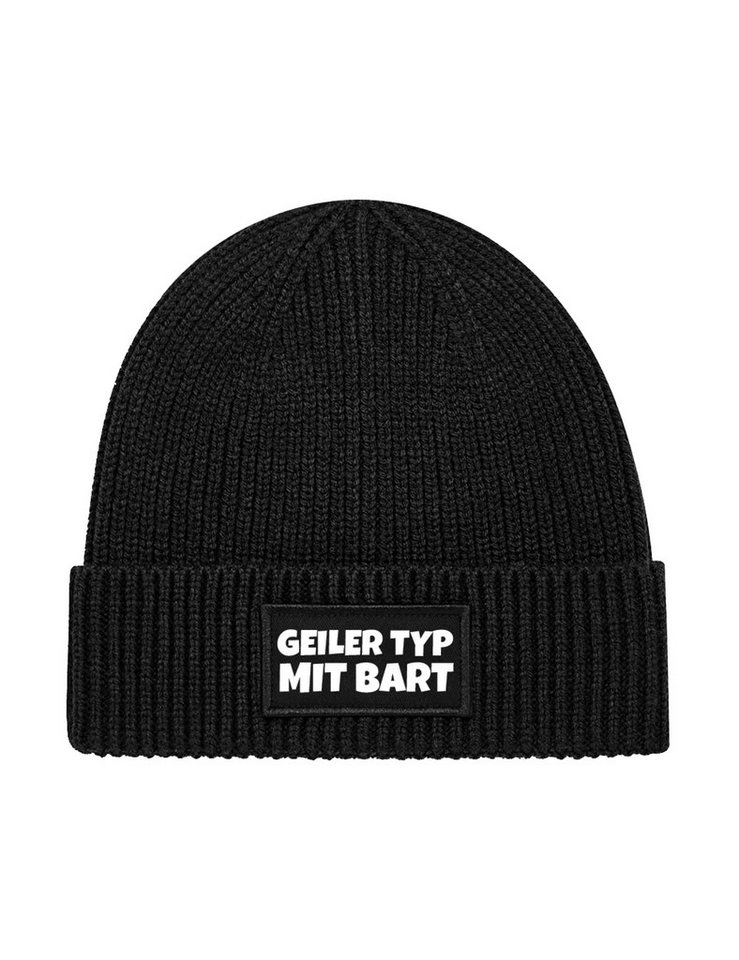 Youth Designz Beanie Herren Strick Beanie Mütze "Geiler Typ Mit Bart" Aufdruck Geschenk mit lustigen Print für Männer von Youth Designz
