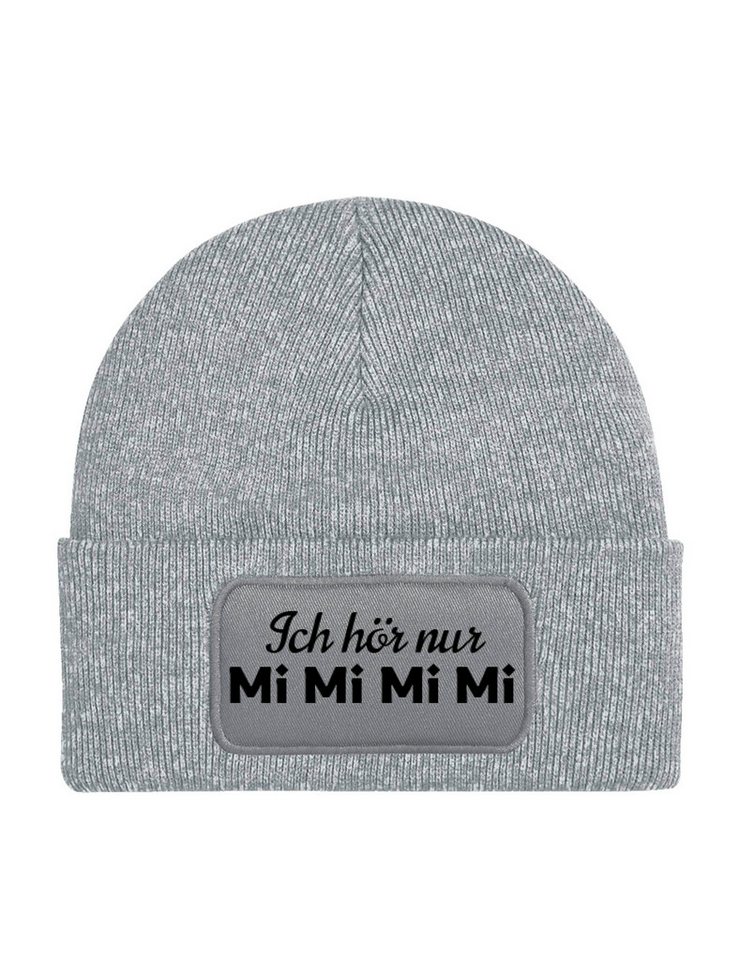 Youth Designz Beanie Herren & Damen unisex Mütze Beanie "MiMiMiMi" Print Statement Geschenk mit lustigen und stylischen Aufdruck für Männer und Frauen von Youth Designz