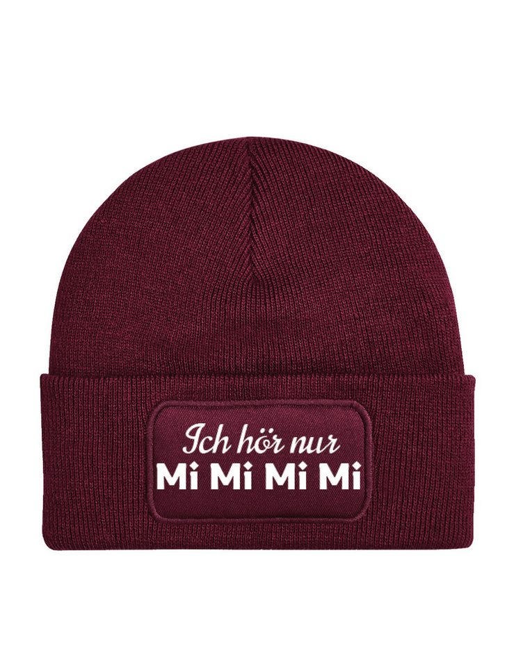 Youth Designz Beanie Herren & Damen unisex Mütze Beanie "MiMiMiMi" Print Statement Geschenk mit lustigen und stylischen Aufdruck für Männer und Frauen von Youth Designz