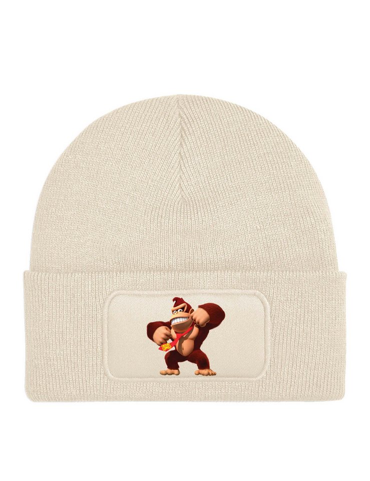 Youth Designz Beanie Kinder Beanie Mütze Donkey Kong Lustig Gorilla Print Geschenk Wintermütze Strickmütze für Jungen & Mädchen von Youth Designz