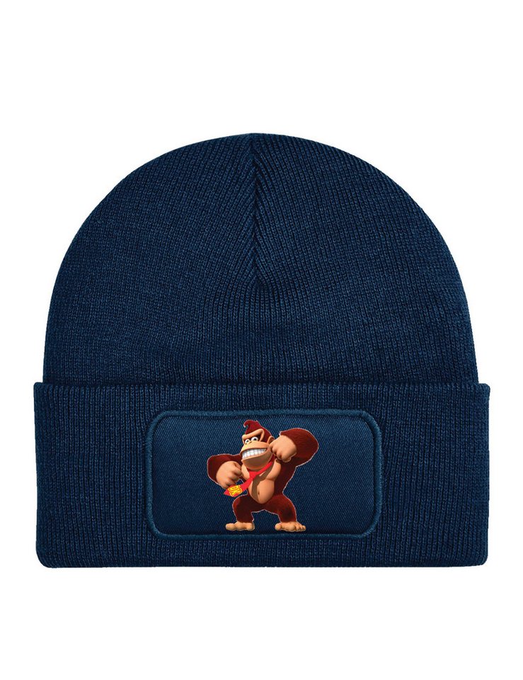 Youth Designz Beanie Kinder Beanie Mütze Donkey Kong Lustig Gorilla Print Geschenk Wintermütze Strickmütze für Jungen & Mädchen von Youth Designz
