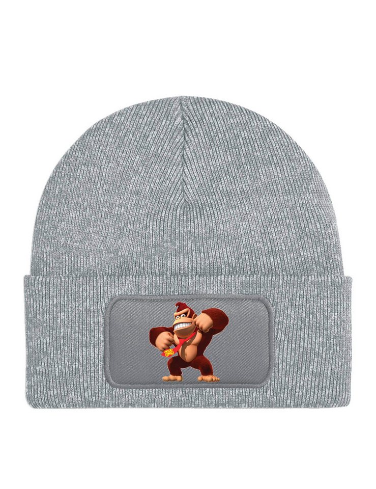 Youth Designz Beanie Kinder Beanie Mütze Donkey Kong Lustig Gorilla Print Geschenk Wintermütze Strickmütze für Jungen & Mädchen von Youth Designz
