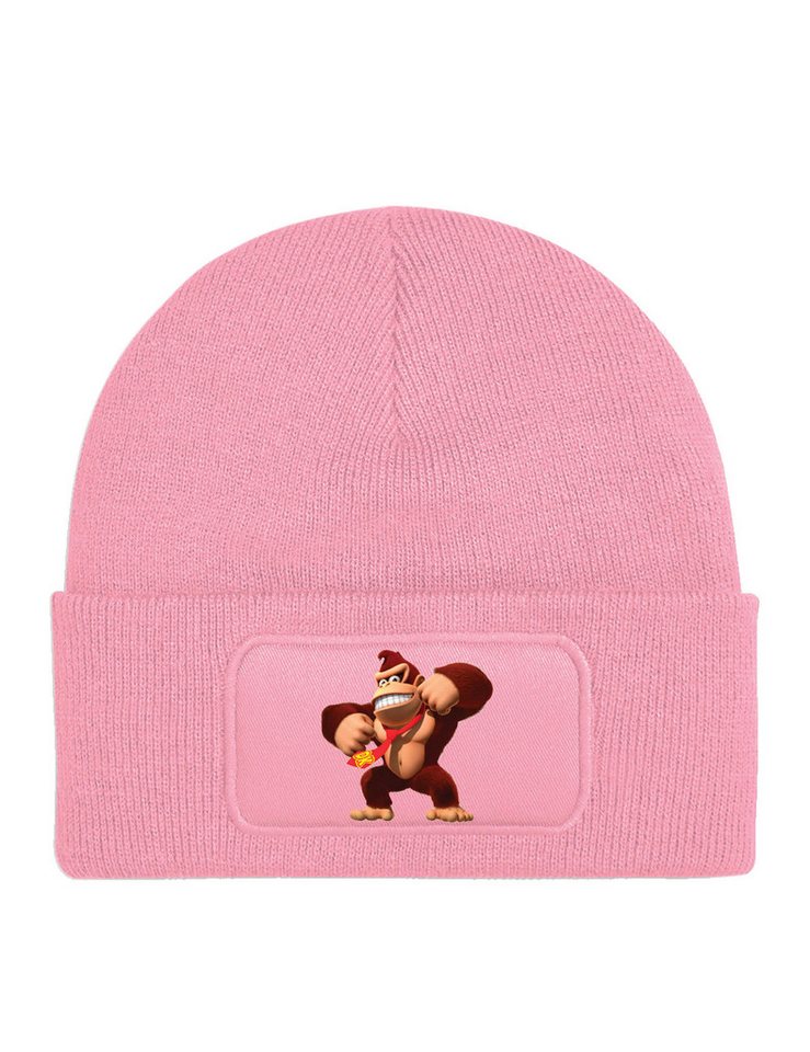 Youth Designz Beanie Kinder Beanie Mütze Donkey Kong Lustig Gorilla Print Geschenk Wintermütze Strickmütze für Jungen & Mädchen von Youth Designz