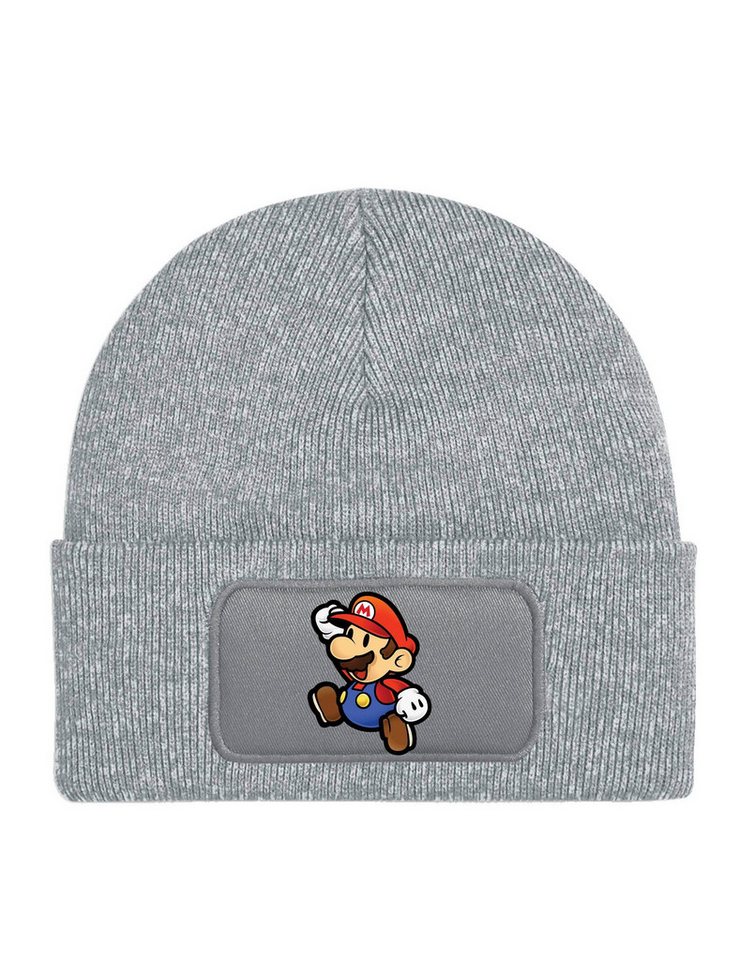 Youth Designz Beanie Kinder Beanie Mütze Mario Print Jungen Mädchen Super Geschenk Wintermütze mit modischem Gaming Print von Youth Designz