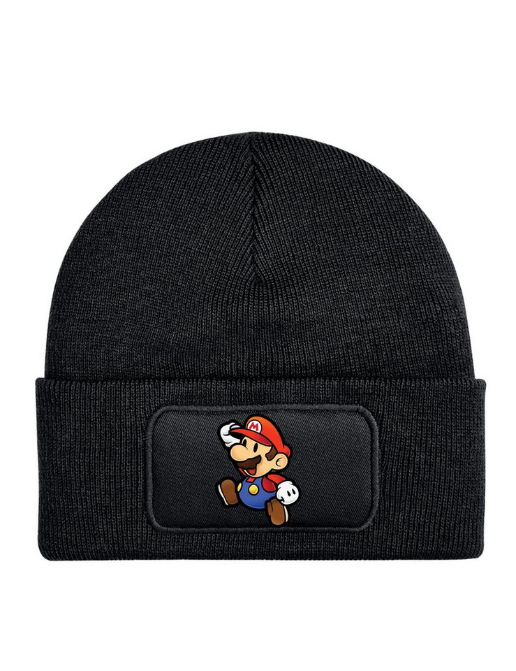 Youth Designz Beanie Kinder Beanie Mütze Mario Print Jungen Mädchen Super Geschenk Wintermütze mit modischem Gaming Print von Youth Designz