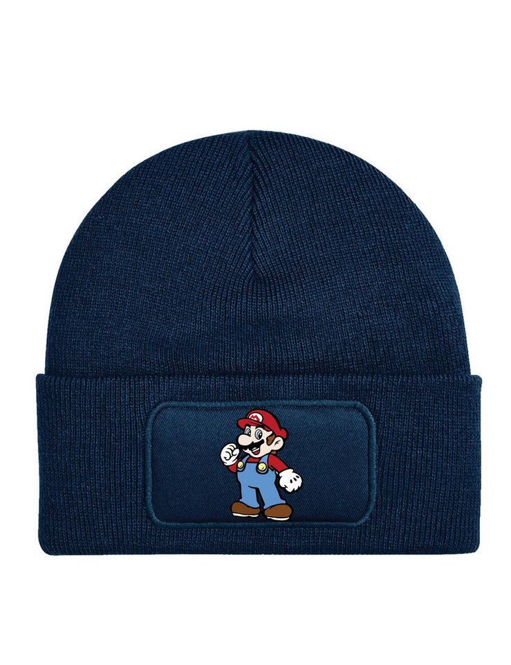 Youth Designz Beanie Kinder Beanie Mütze Mario Wintermütze Super Fun Print Geschenk Strickmütze mit Retro Gaming Aufdruck für Jungen & Mädchen von Youth Designz