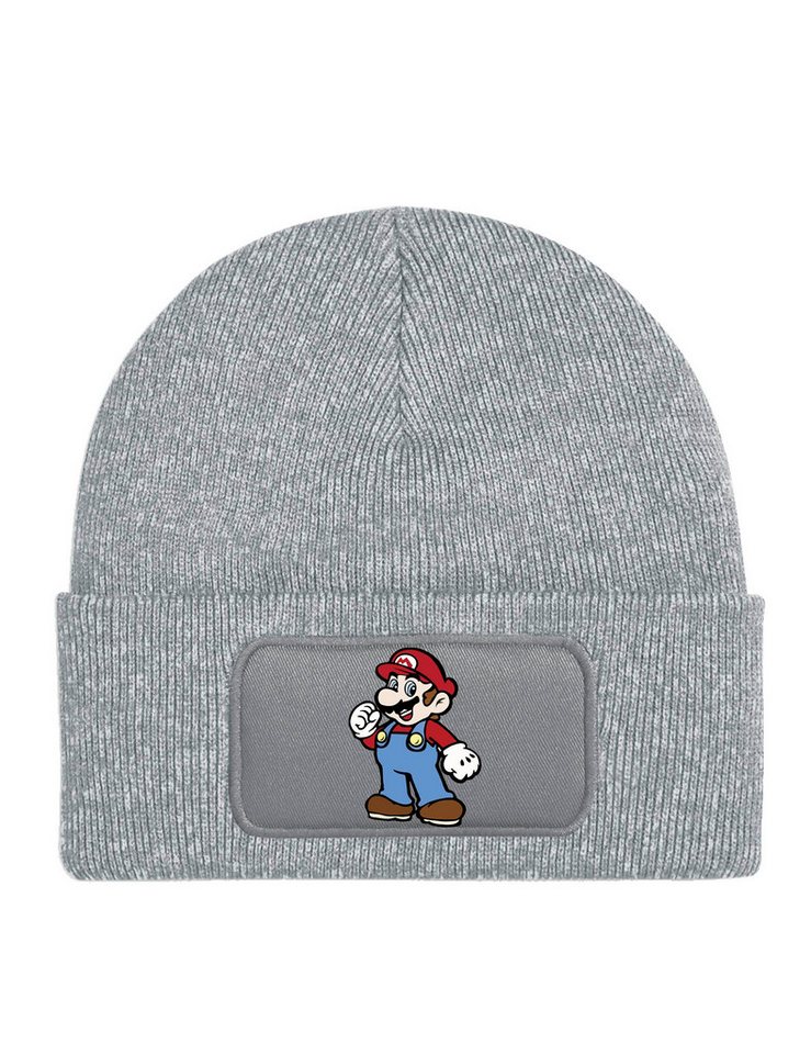 Youth Designz Beanie Kinder Beanie Mütze Mario Wintermütze Super Fun Print Geschenk Strickmütze mit Retro Gaming Aufdruck für Jungen & Mädchen von Youth Designz
