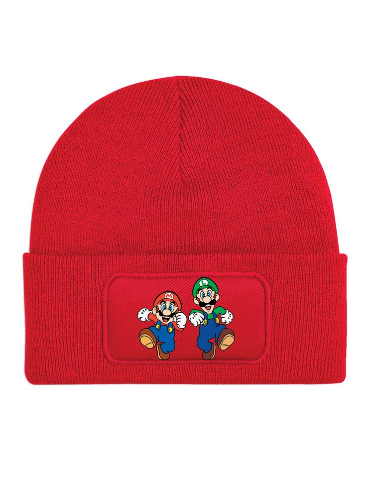 Youth Designz Beanie Mario Unisex Beanie Mütze Herren Damen mit modischem Print von Youth Designz