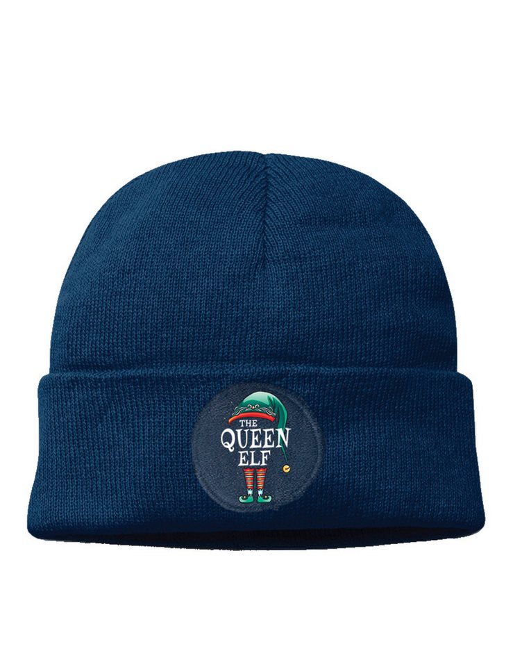 Youth Designz Beanie The Queen Elf Damen Beanie Mütze für Weihnachten mit trendigem Motiv von Youth Designz
