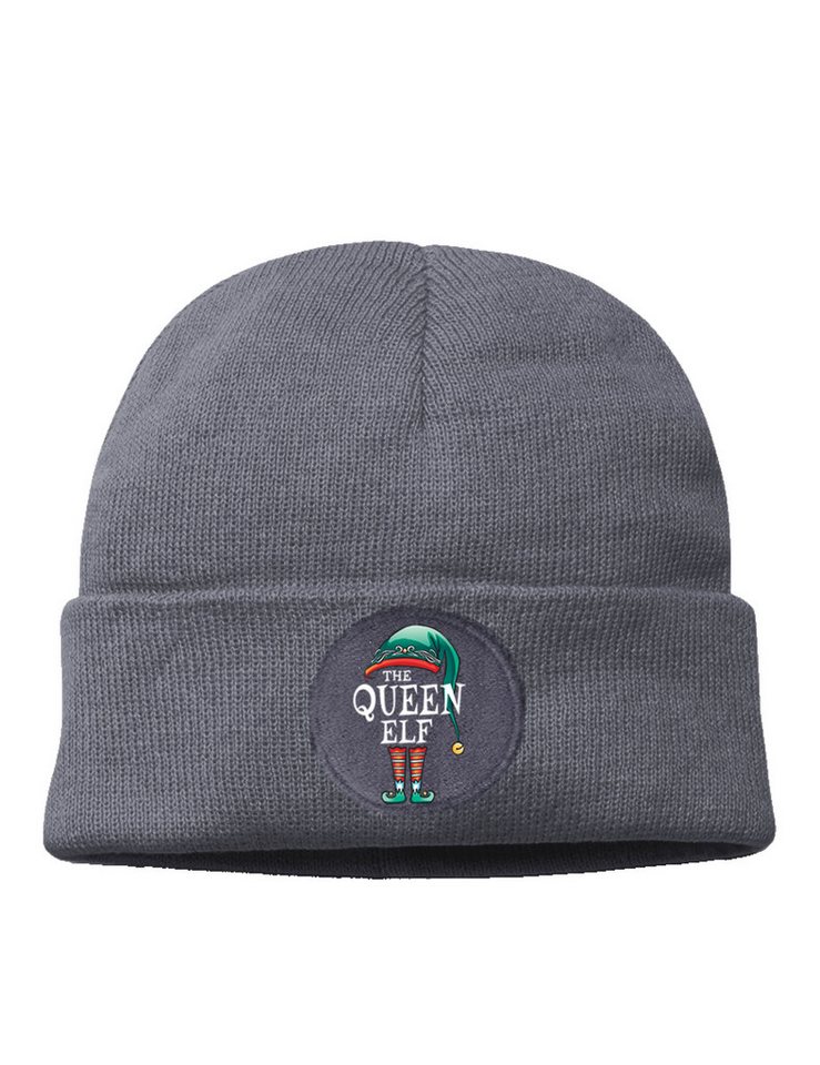 Youth Designz Beanie The Queen Elf Damen Beanie Mütze für Weihnachten mit trendigem Motiv von Youth Designz