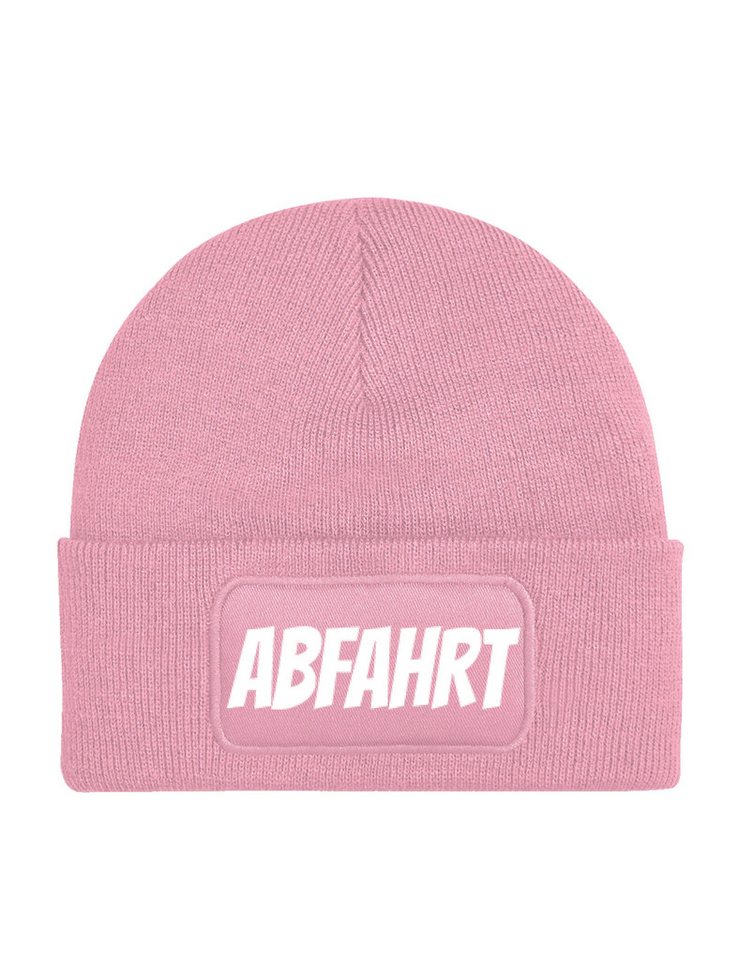 Youth Designz Beanie Unisex "Abfahrt" Beanie Mütze für Damen & Herren Geschenk Statement mit lustigem Spruch Print für Frauen und Männer von Youth Designz