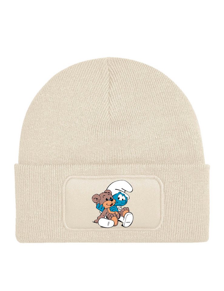 Youth Designz Beanie Unisex Kinder Beanie Mütze "Baby Schlumpf" Blaue Famile Print Geschenk mit lustigem Aufdruck für Jungen und Mädchen Statement von Youth Designz