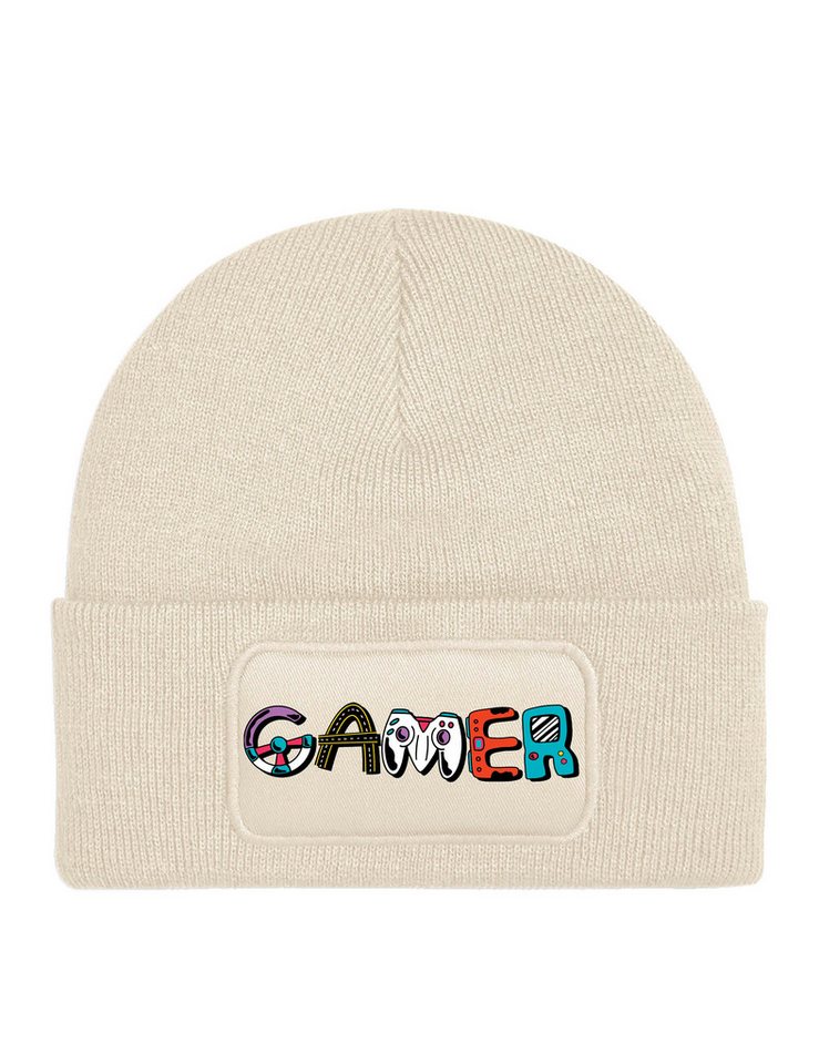 Youth Designz Beanie Unisex Kinder Beanie Mütze "Gamer" echte Zocker Gamer Print Geschenk mit lustigem Aufdruck für Jungen und Mädchen Statement von Youth Designz