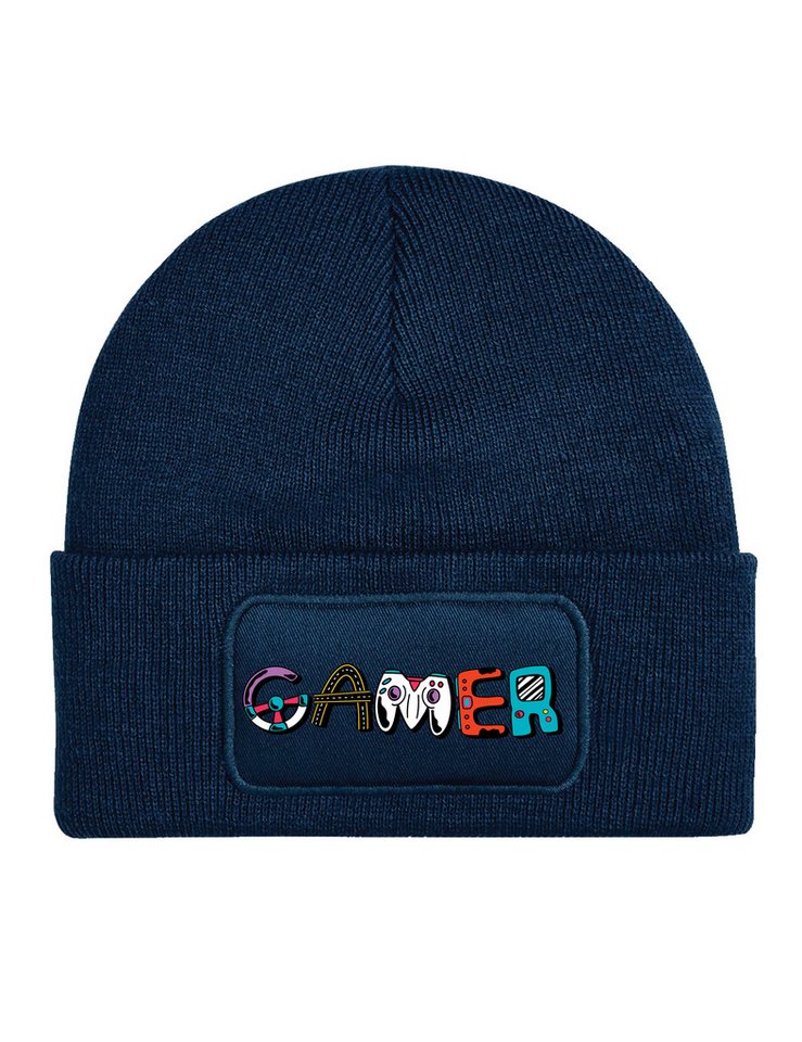 Youth Designz Beanie Unisex Kinder Beanie Mütze "Gamer" echte Zocker Gamer Print Geschenk mit lustigem Aufdruck für Jungen und Mädchen Statement von Youth Designz