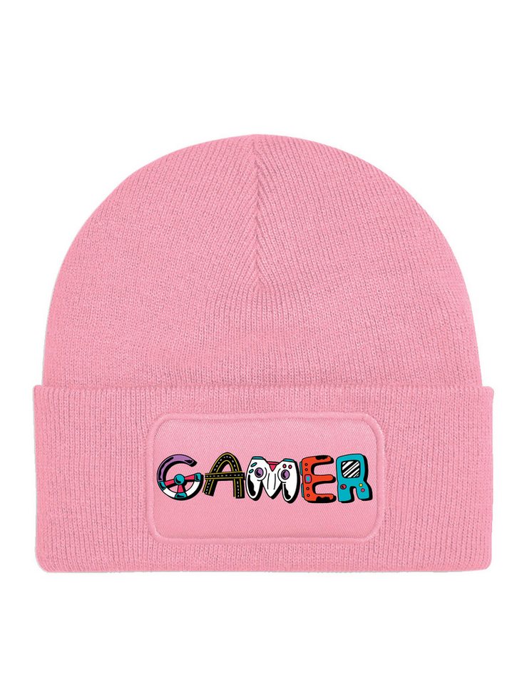 Youth Designz Beanie Unisex Kinder Beanie Mütze "Gamer" echte Zocker Gamer Print Geschenk mit lustigem Aufdruck für Jungen und Mädchen Statement von Youth Designz
