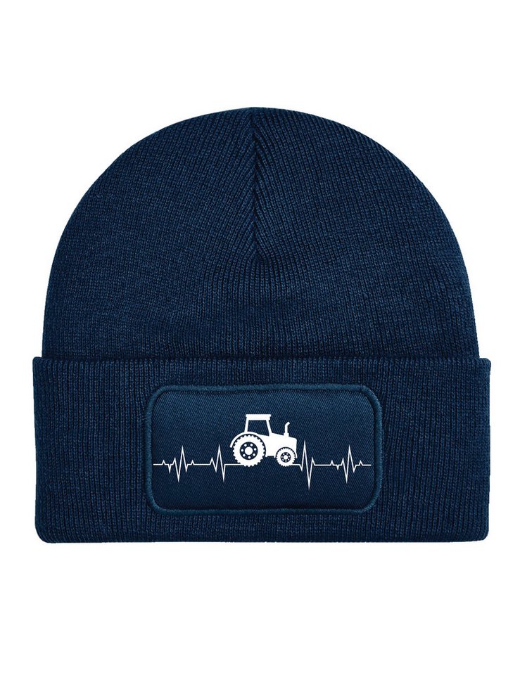 Youth Designz Beanie Unisex Kinder Beanie Mütze "Heart Beat Traktor" Bauern Print Geschenk mit lustigen und stylischen Aufdruck für Jungen und Mädchen Statement von Youth Designz