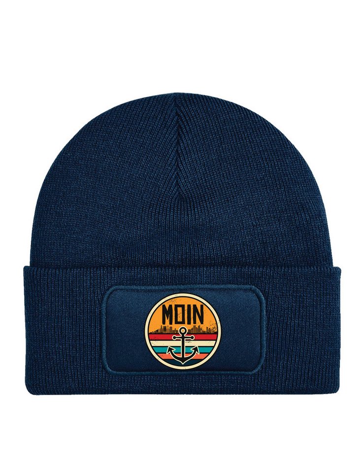 Youth Designz Beanie Unisex Kinder Beanie Mütze "Moin Anker" cooler Spruch Print Geschenk mit lustigen und stylischen Aufdruck für Jungen und Mädchen Statement von Youth Designz