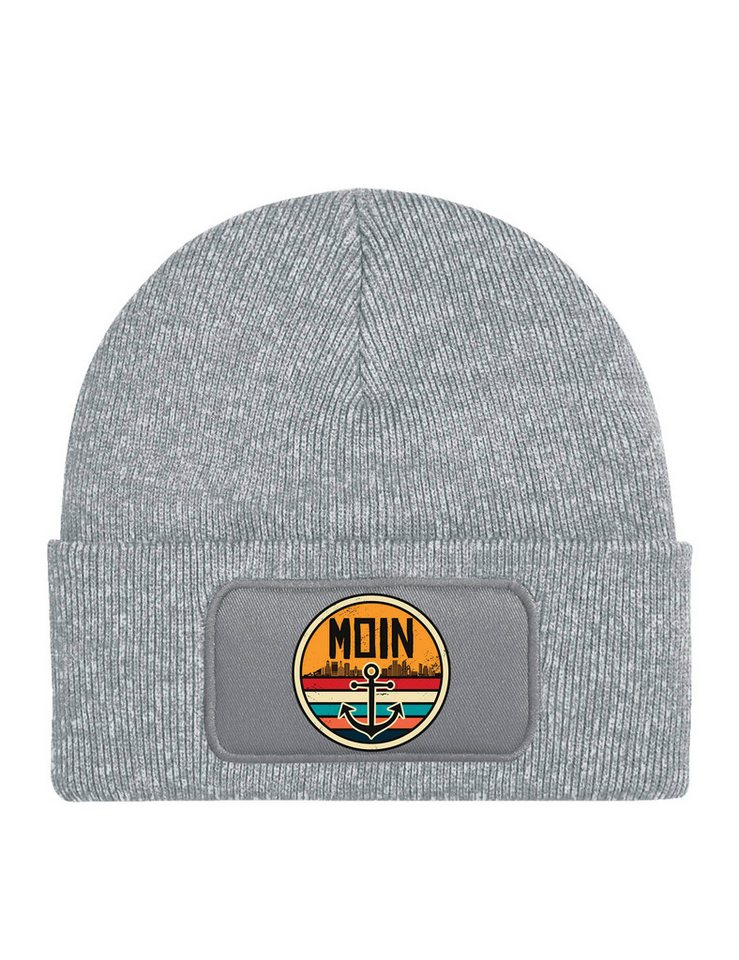 Youth Designz Beanie Unisex Kinder Beanie Mütze "Moin Anker" cooler Spruch Print Geschenk mit lustigen und stylischen Aufdruck für Jungen und Mädchen Statement von Youth Designz