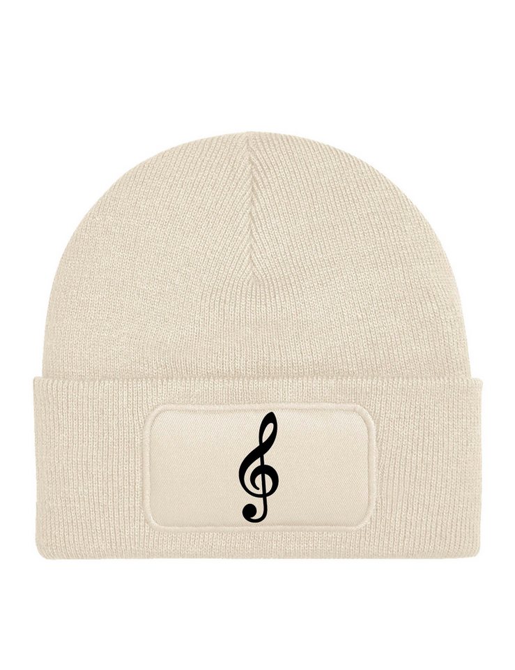 Youth Designz Beanie Unisex Kinder Beanie Mütze "Notenschlüssel" Musik Print Geschenk mit lustigen und stylischen Aufdruck für Jungen und Mädchen Statement von Youth Designz