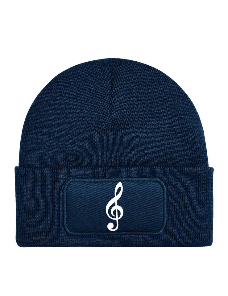 Youth Designz Beanie Unisex Kinder Beanie Mütze "Notenschlüssel" Musik Print Geschenk mit lustigen und stylischen Aufdruck für Jungen und Mädchen Statement von Youth Designz