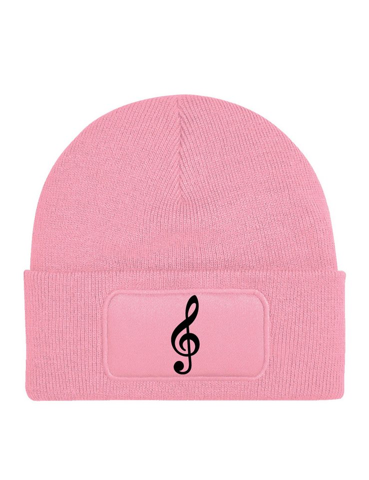 Youth Designz Beanie Unisex Kinder Beanie Mütze "Notenschlüssel" Musik Print Geschenk mit lustigen und stylischen Aufdruck für Jungen und Mädchen Statement von Youth Designz