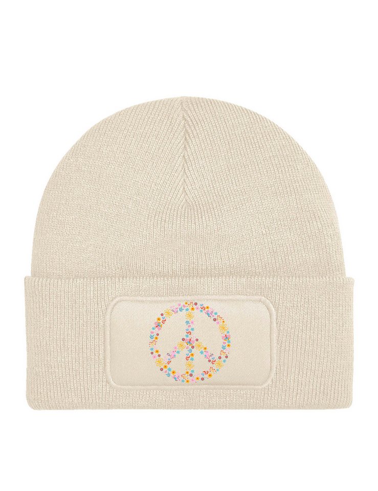 Youth Designz Beanie Unisex Kinder Beanie Mütze "Peace" Hippies 80/90 Jahre Print Geschenk mit lustigen und stylischen Aufdruck für Jungen und Mädchen Statement von Youth Designz