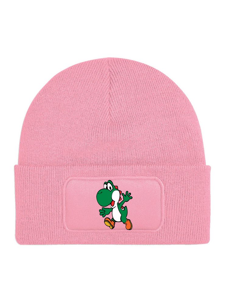 Youth Designz Beanie Unisex Kinder Mütze "Yoshi" Süßer Dinosaurier Mario Kart Geschenk mit lustigen Aufdruck Print Beanie für Jungen und Mädchen Statement von Youth Designz