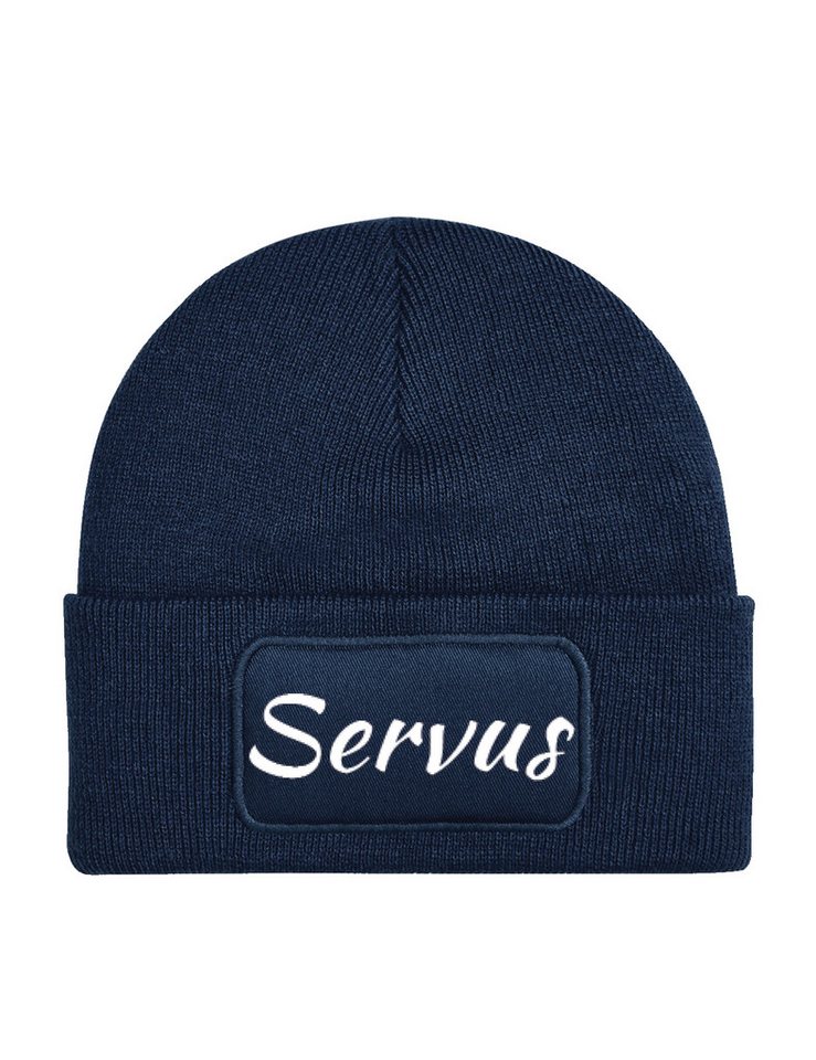 Youth Designz Beanie Unisex "Servus" Beanie Mütze für Damen und Herren Geschenk Statement mit lustigem Spruch Print für Frauen und Männer von Youth Designz