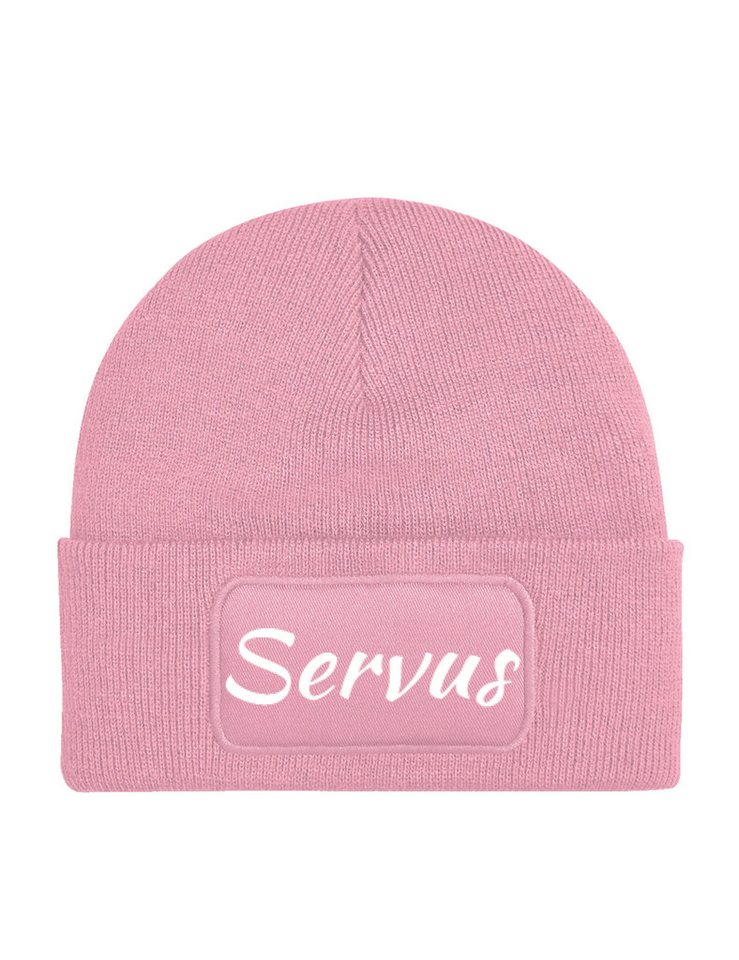 Youth Designz Beanie Unisex "Servus" Beanie Mütze für Damen und Herren Geschenk Statement mit lustigem Spruch Print für Frauen und Männer von Youth Designz