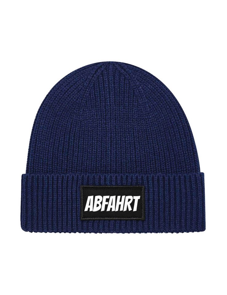 Youth Designz Beanie Unisex Strick Beanie Mütze mit Abfahrt Aufdruck Geschenk Statement mit lustigen Print für Damen und Herren von Youth Designz