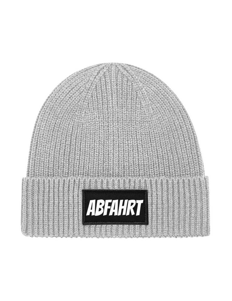 Youth Designz Beanie Unisex Strick Beanie Mütze mit Abfahrt Aufdruck Geschenk Statement mit lustigen Print für Damen und Herren von Youth Designz