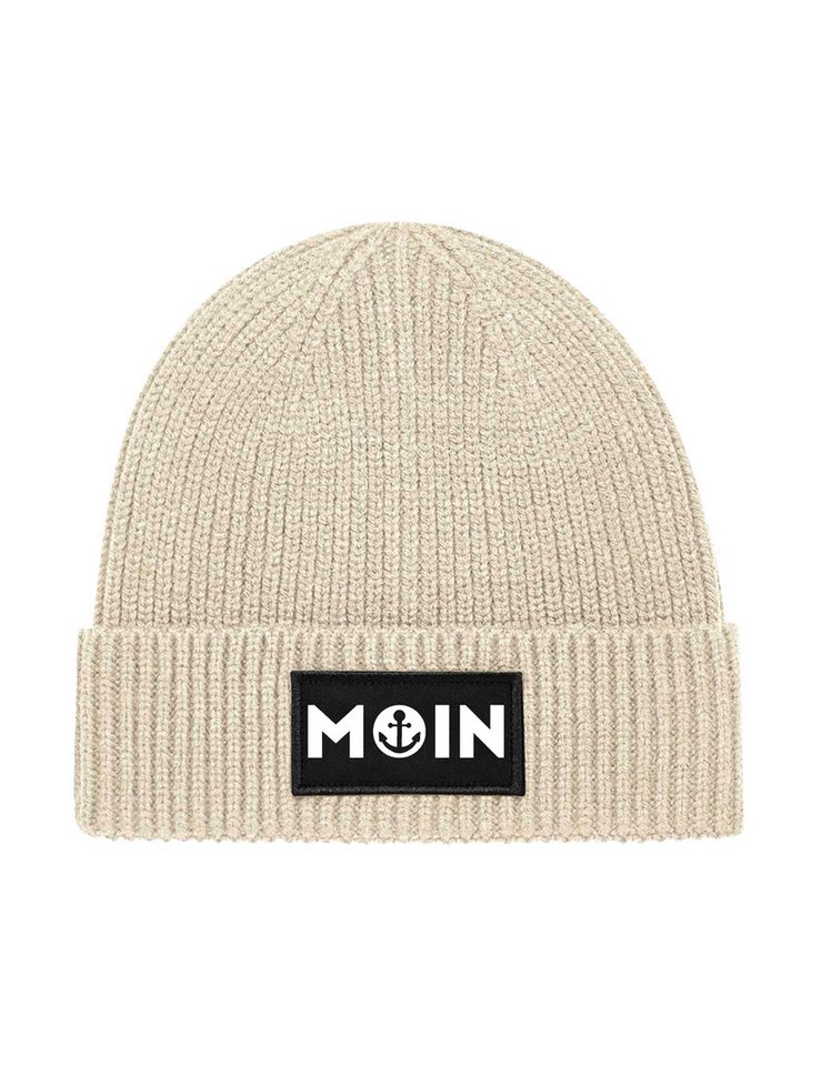Youth Designz Beanie Unisex Strick Beanie Mütze mit Moin Anker Aufdruck Geschenk Statement mit lustigen Print für Damen und Herren von Youth Designz