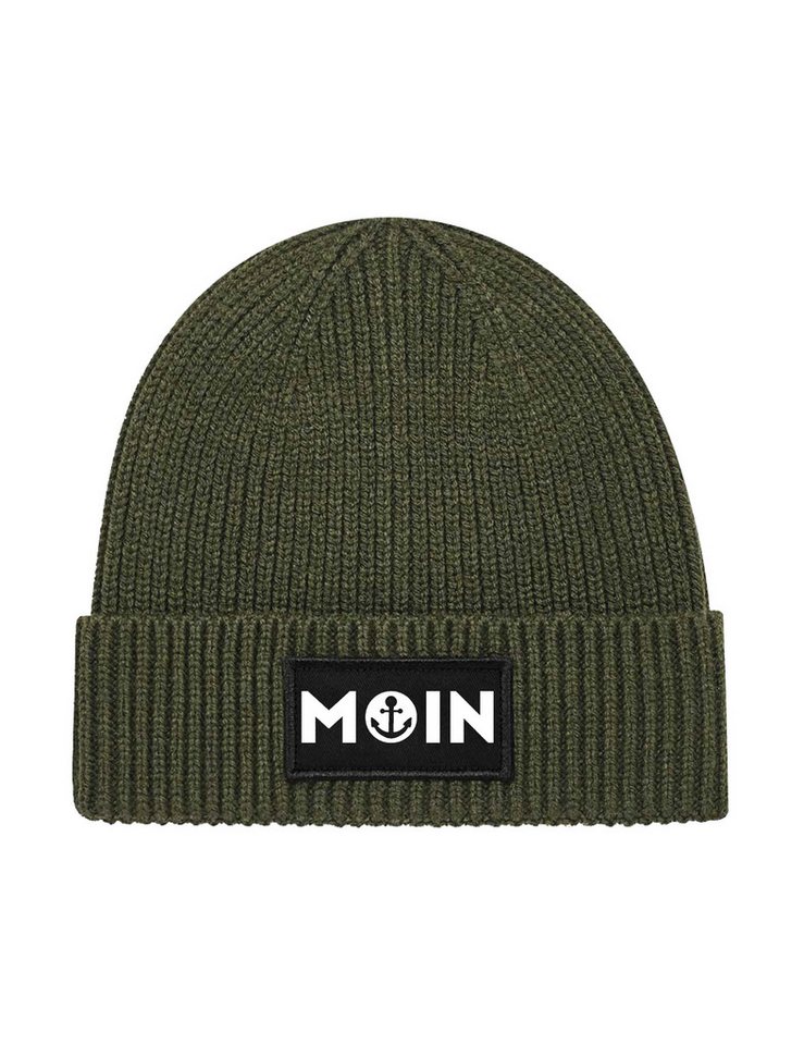 Youth Designz Beanie Unisex Strick Beanie Mütze mit Moin Anker Aufdruck Geschenk Statement mit lustigen Print für Damen und Herren von Youth Designz