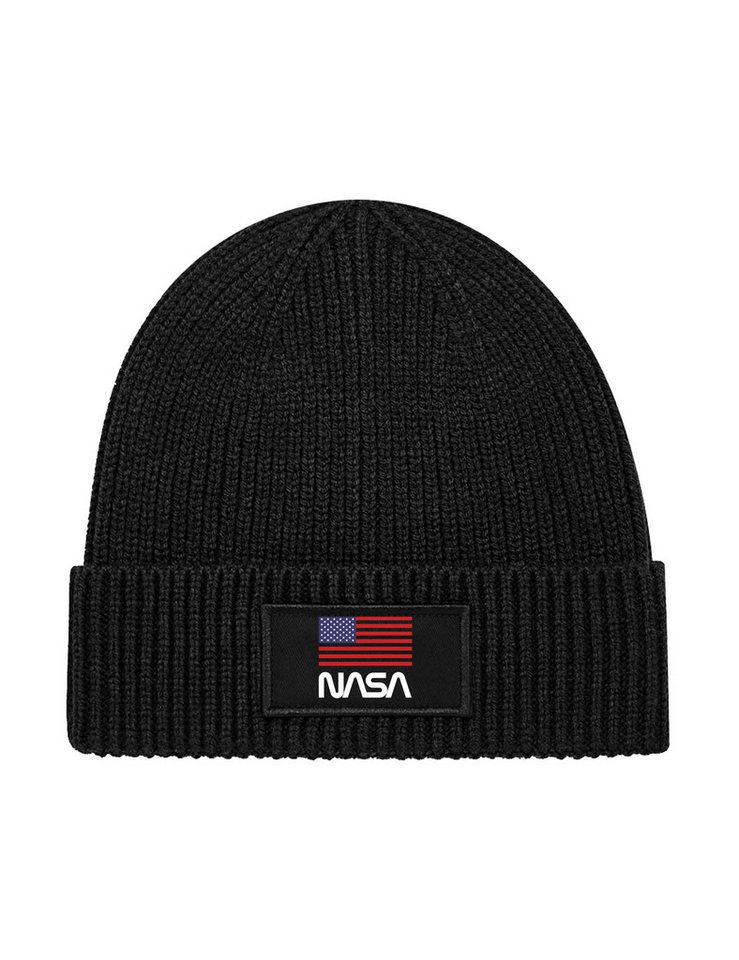 Youth Designz Beanie Unisex Strick Beanie Mütze mit NASA USA Aufdruck Geschenk mit lustigen Print für Damen und Herren von Youth Designz
