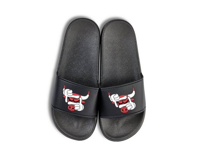 Youth Designz Bulls Unisex Badelatschen Flip Flops Badeschuh mit lustigen Logo für Herren & Damen von Youth Designz