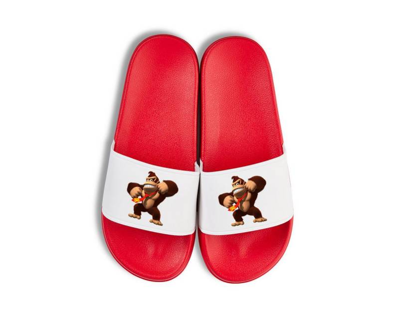 Youth Designz Donkey Kong Unisex Badelatschen Flip Flops Badeschuh mit lustigen Logo für Damen und Herren von Youth Designz