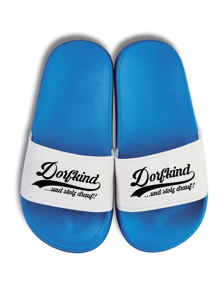 Youth Designz Dorfkind Kinder Badelatschen Flip Flops Fun-Print lustig Geschenk Badeschuh mit lustigem Motiv für Jungen und Mädchen von Youth Designz