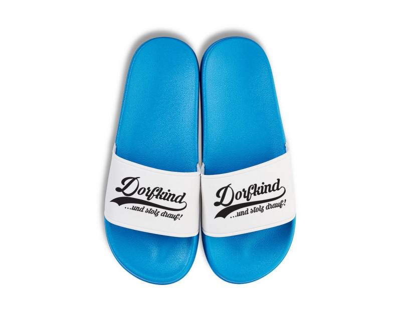Youth Designz Dorfkind Unisex Badelatschen Flip Flops Badeschuh mit lustigem Spruch für Herren & Damen von Youth Designz