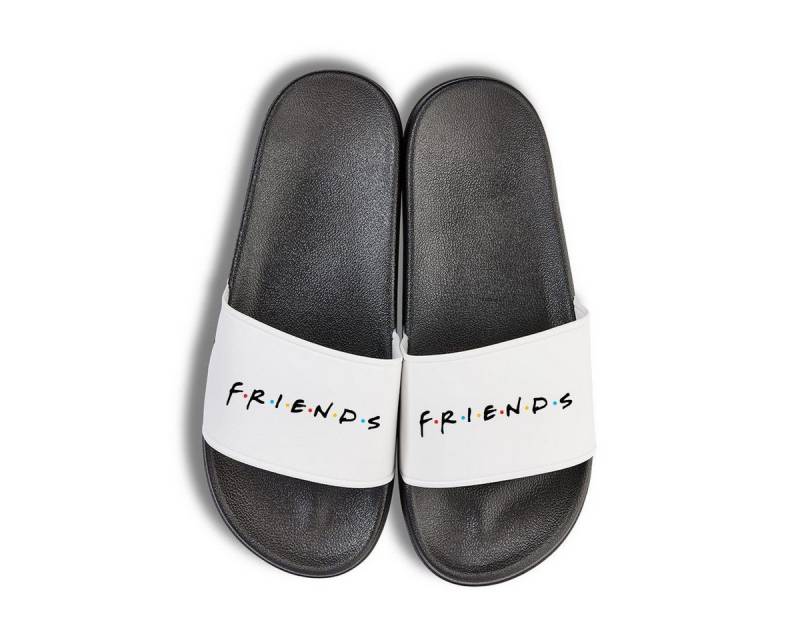 Youth Designz Friends Unisex Badelatschen Flip Flops Badeschuh mit lustigen Logo für Damen und Herren von Youth Designz