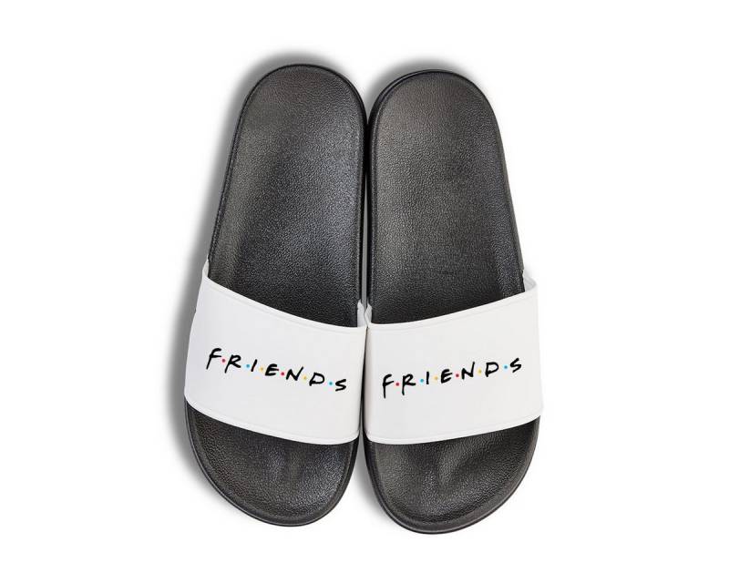 Youth Designz Friends Unisex Badelatschen Flip Flops Badeschuh mit lustigen Logo für Damen und Herren von Youth Designz