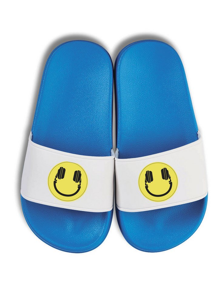 Youth Designz Headset Smile Kinder Badelatschen Flip Flops Badeschuh mit Retro Print für Kinder von Youth Designz