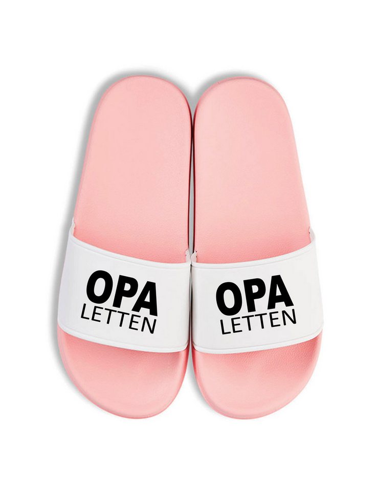 Youth Designz Herren Badelatschen "Opa Letten" Fun-Print lustig Geschenk Statement Badeschuh mit witzigen Aufdruck für Männer von Youth Designz