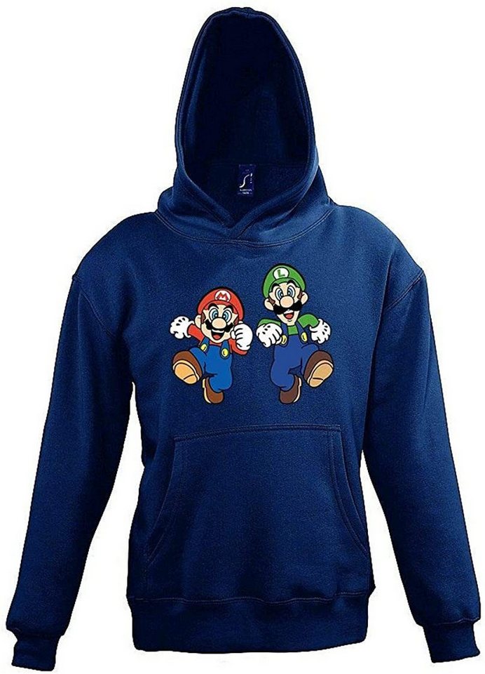 Youth Designz Hoodie Kinder Kapuzenpullover Hoodie Pullover Mario & Luigi mit modischem Gaming Print von Youth Designz