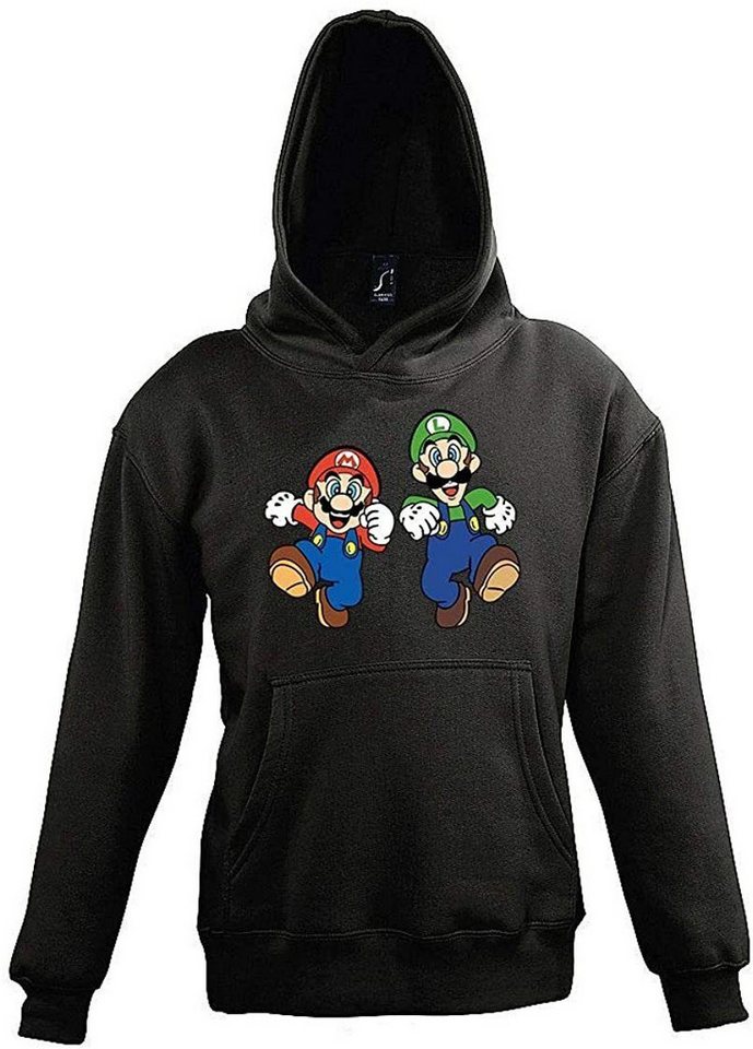 Youth Designz Hoodie Kinder Kapuzenpullover Hoodie Pullover Mario & Luigi mit modischem Gaming Print von Youth Designz