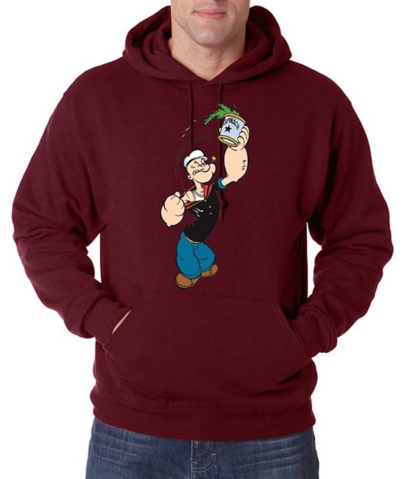 Youth Designz Hoodie Popeye Herren Hoodie Pullover Männer Kapuzenpullover mit Statement Fun Print als Geschenk von Youth Designz