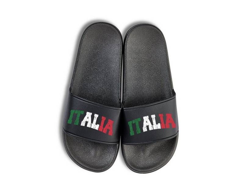 Youth Designz Italien EM 2024 Unisex Badelatschen Flip Flops Badeschuh mit modischem Fußball Logo für Herren & Damen von Youth Designz
