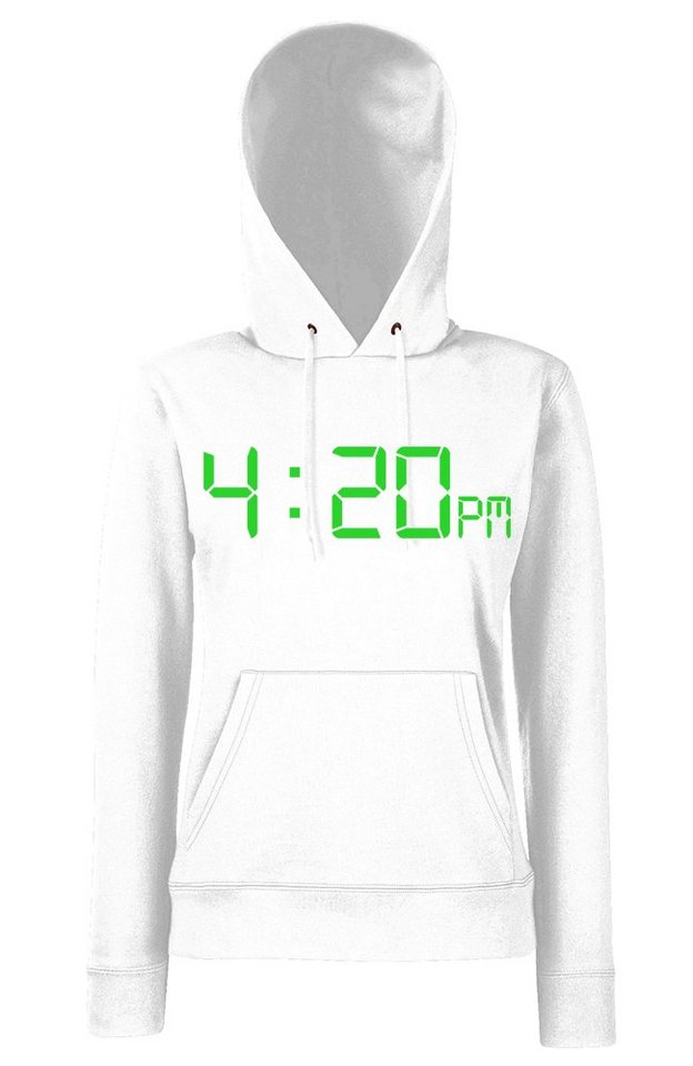 Youth Designz Kapuzenpullover 4:20 Damen Hoodie Pullover mit trendigem Cannabis Frontprint von Youth Designz