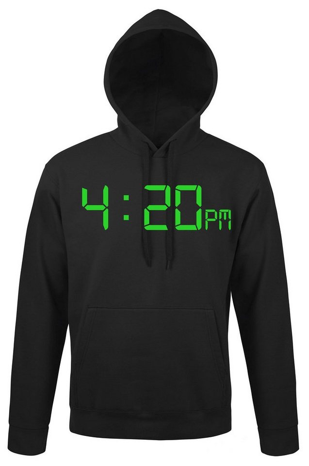 Youth Designz Kapuzenpullover 4:20 Herren Hoodie Pullover mit trendigem Frontprint von Youth Designz