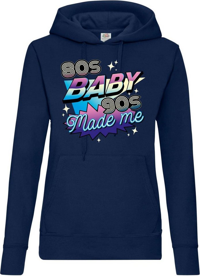 Youth Designz Kapuzenpullover 80'S BABY 90'S Made me Damen Hoodie Pullover mit Retro Frontdruck von Youth Designz